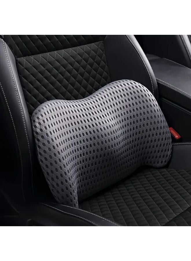 Ergonomic Lumbar Support Pillow Black for Office Chair Car and Bed - Image 3